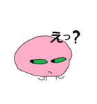 ピンク顔のおとぼけ宇宙バイキン（個別スタンプ：18）