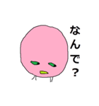 ピンク顔のおとぼけ宇宙バイキン（個別スタンプ：35）
