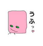 ピンク顔のおとぼけ宇宙バイキン（個別スタンプ：36）