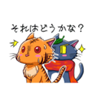 ネコのは隠れ。（個別スタンプ：6）