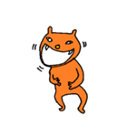 オレンジのねこ（個別スタンプ：1）