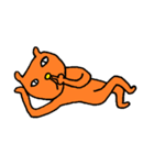 オレンジのねこ（個別スタンプ：2）