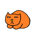 オレンジのねこ（個別スタンプ：4）