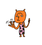 オレンジのねこ（個別スタンプ：16）