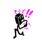 ブラック・ボックスマンの挨拶（個別スタンプ：38）