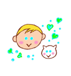 The Baby and white cat 2（個別スタンプ：2）