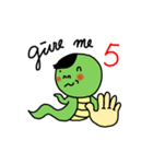 ヘビ男(日常生活の記事)（個別スタンプ：1）