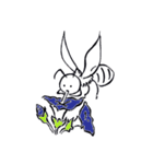 墨絵風アニマルズ スタンプ（個別スタンプ：34）