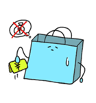 青い紙袋さん（個別スタンプ：27）
