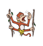 Copper Naughty Monkey（個別スタンプ：35）