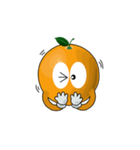 Funny orange~for english（個別スタンプ：1）