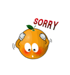 Funny orange~for english（個別スタンプ：12）