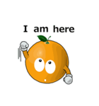 Funny orange~for english（個別スタンプ：16）