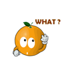 Funny orange~for english（個別スタンプ：19）