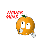 Funny orange~for english（個別スタンプ：20）