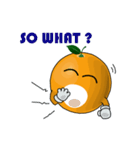 Funny orange~for english（個別スタンプ：23）