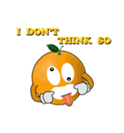 Funny orange~for english（個別スタンプ：34）