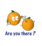 Funny orange~for english（個別スタンプ：36）