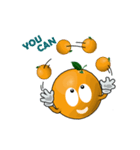 Funny orange~for english（個別スタンプ：37）