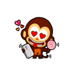 lovely monkey(3)~evolution（個別スタンプ：2）