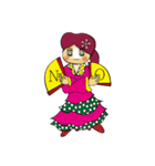 flamenco cute dancer（個別スタンプ：28）
