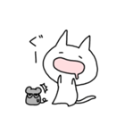 おっとりネコと不機嫌なネズミ（個別スタンプ：32）