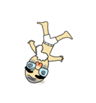 the elderly is young,  and his playmates（個別スタンプ：7）