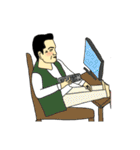 the elderly is young,  and his playmates（個別スタンプ：19）