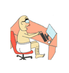 the elderly is young,  and his playmates（個別スタンプ：24）