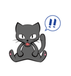 黒猫クロ（個別スタンプ：3）