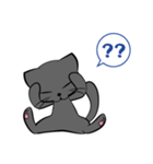 黒猫クロ（個別スタンプ：5）
