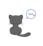 黒猫クロ（個別スタンプ：7）