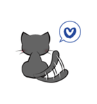黒猫クロ（個別スタンプ：8）
