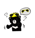黒いクマアニキ（個別スタンプ：14）