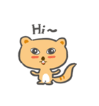 Cute Squirrel adorable pets（個別スタンプ：1）