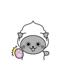 クリームキャット（個別スタンプ：34）