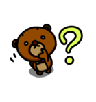 シロ目のベア子。（個別スタンプ：1）