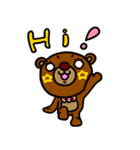 シロ目のベア子。（個別スタンプ：4）