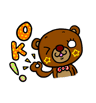 シロ目のベア子。（個別スタンプ：6）