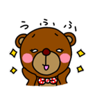 シロ目のベア子。（個別スタンプ：21）