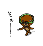 シロ目のベア子。（個別スタンプ：38）