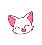 しろねこカラフル（個別スタンプ：1）