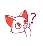 しろねこカラフル（個別スタンプ：7）