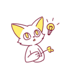 しろねこカラフル（個別スタンプ：13）