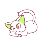 しろねこカラフル（個別スタンプ：18）