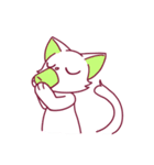 しろねこカラフル（個別スタンプ：19）