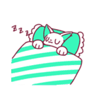 しろねこカラフル（個別スタンプ：24）