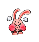 Pink Grumpy Rabbit（個別スタンプ：2）