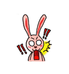 Pink Grumpy Rabbit（個別スタンプ：4）