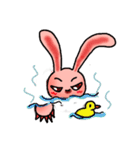 Pink Grumpy Rabbit（個別スタンプ：5）